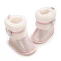 PINK Super Cute Winter Snow Baby Boots Cute Bear Warm Booties For Kids Soft Sole Infant Newborn Toddler Baby Girl Shoes