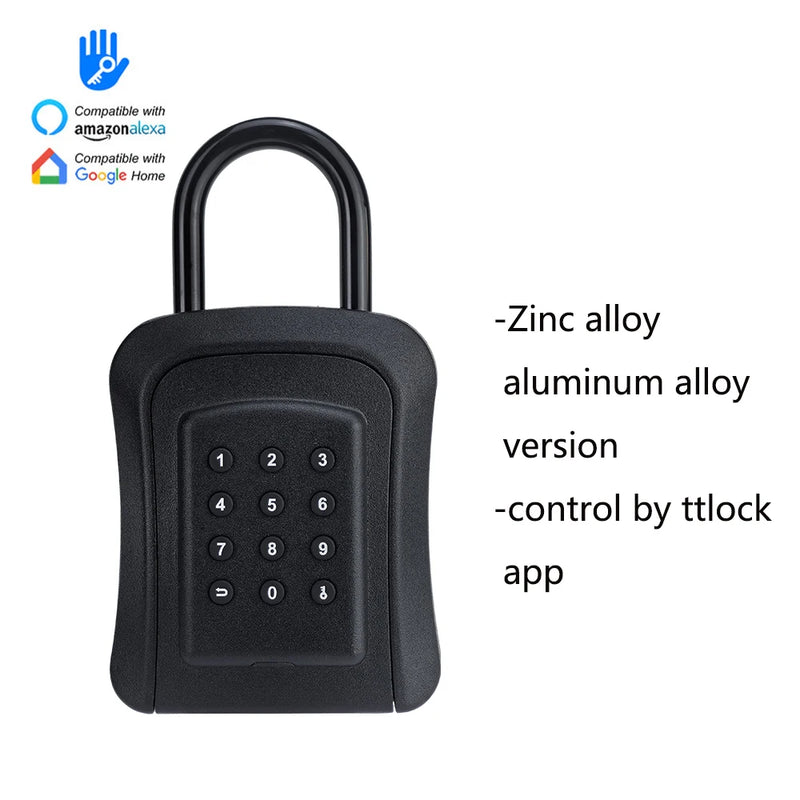 Tuya TTLock APP Key Box Outdoor IP65 Waterproof Smart Password Anti - theft Safe Security Intelligent Metal - View 13 | SAMAG