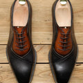 Men's Square-toe Lace-up Leather Shoes New Style First-layer Cowhide Oxfords Man Shoes Business Formal Shoes Wedding Office Shoe