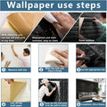 3D wallboard wallpaper sticker with self-adhesive waterproof foam, suitable for indoor wall decoration, bathroom home decoration