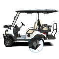 Comfortable 4 Seater Electric Golf Club Car DOT Certified Air Conditioning 48V Lithium Battery Utility Vehicle
