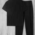 New 2pcs Set Men's Short Sleeve Shirt + Pants Suits for Beach Wear Tracksuit Solid Color Sweatpants Hawaiian - View 2 | SAMAG