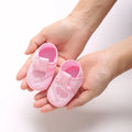 Newborn Baby's First Baptist Shoe: Newborn Boys and Girls' White Baptist Shoes Soft Sole Walking Shoes Multiple Styles-9CM/10CM