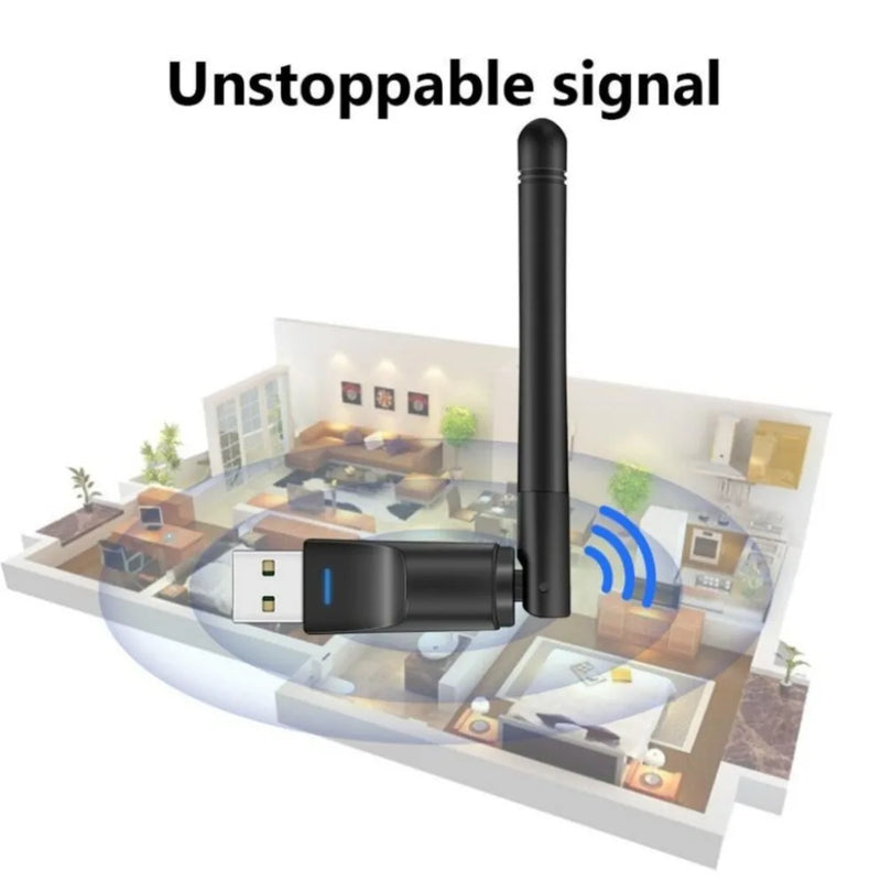 150Mbps Mini USB WiFi Adapter MT7601 2.4GHz Wireless Network Card Wi - Fi Receiver Dongle with Antenna - Visuel 3 | SAMAG