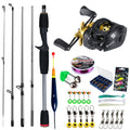 Sougayilang Baitcasting Fishing Rod and Reel Combo 5Section Fishing Rod and 7.2:1 Gear Ratio Reel Full Kit for Bass Carp Fishing