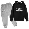 Hooded Sweatshirt + Pants - casual Sports Outfit - letter - View 16 | SAMAG