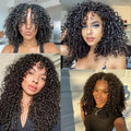 Invisible Knotless Feather Crochet Human Hair Pixie Curls Small Spirals Soft Curly Extensions Pre Separated Miracle Knots Lightweight Hair For Women Boho Braids Daily Hairstyle Making