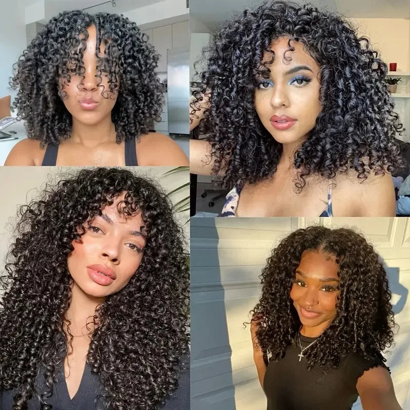 Invisible Knotless Feather Crochet Human Hair Pixie Curls Small Spirals Soft Curly Extensions Pre Separated Miracle Knots Lightweight Hair For Women Boho Braids Daily Hairstyle Making
