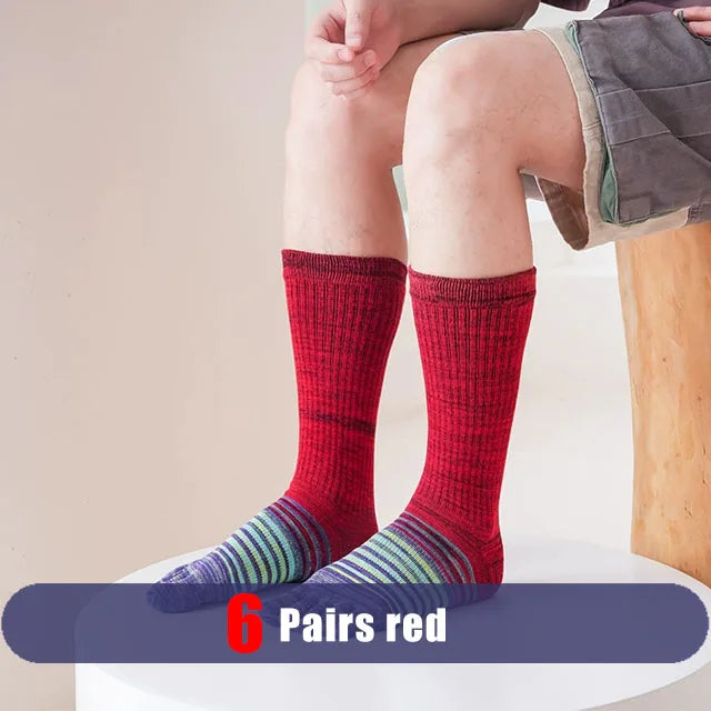 Pairs Man Toe Socks Long Plus Large Size Cotton Colorful | SAMAG