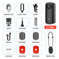 SJCAM C100 Plus 4K Vlog Action Camera EIS Stabilization 115° Wide Angle F1.8 Waterproof Camera with Magnetic Neck Lanyard
