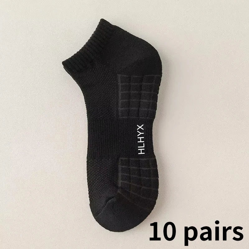 10pairs HLHYX Socks Men's Cotton Deodorant Winter Towel | SAMAG