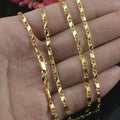 Exquisite Fashion 18K Gold Filled Necklace For Women Men Size 16 - 30 Inch Jewelry Chain - Visuel 6 | SAMAG
