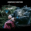 NORTH EDGE ALPS 1 Men's Digital Watch Carbon Fiber Case Shockproof Outdoor Sports Watch Compass 50M Waterproof