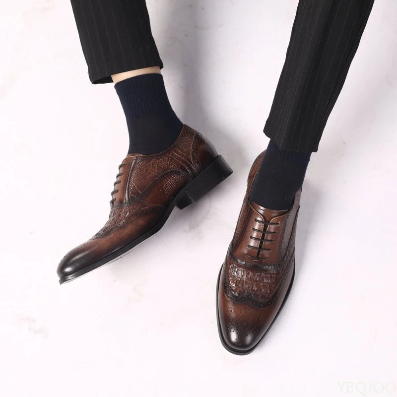 2025 Large Size Fashionable Men's Office Formal Shoes Low Cut Daily Comfortable Pointed Multifunctional Men's Wedding Shoes