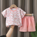 Baby Girl Summer Outfit Set Short Sleeve T-shirt | SAMAG