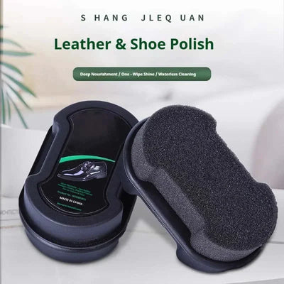 Sponge shoe wax polish brush accessories Leather Care | SAMAG