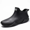 Men's Ankle Rain Boots Outdoor Waterproof  Men Rain Shoes Anti-Slip Wear-resistant Men Kitchen Water Shoes Fishing Rubber Shoes