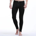 Modal autumn and winter men's fleece thickened slim-fitting cotton pants youth single-piece leggings, long johns, thermal pants