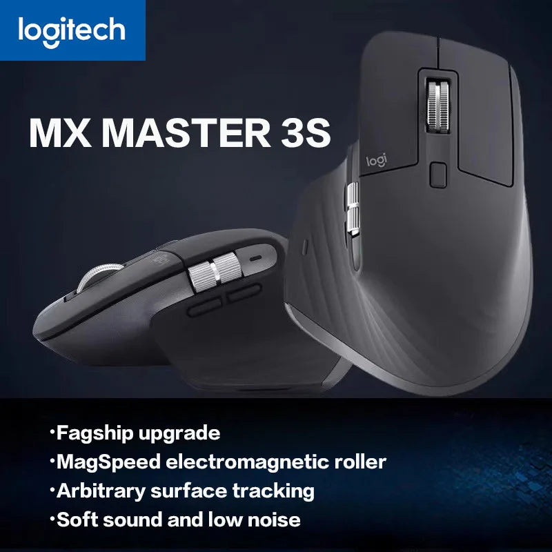 NEW Original Logitech MX Master 3S Wireless Bluetooth Mouse Business Office Softtone Mouse Ergonomic Business Office Mouse