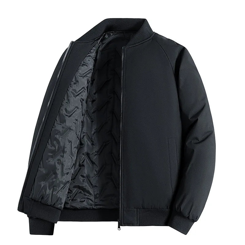 Men's New Autumn Winter Korean Style Trendy Short Thickened Down Coat Casual Parkas Solid Color Jacket Zipper Male Clothes