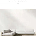 Japanese Style Waterproof and Sunscreen Garden Sofa, Minimalist Designer, Modern Garden Sofa, Artistic Outdoor Furniture, Divano