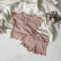 TZ2626 New Girls' Short - Sleeved Summer Style Baby Waffle - View 6 | SAMAG