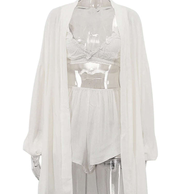 Marthaqiqi Casual Women Nightgowns Set V-Neck Sleepwear | SAMAG