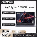 ACEMAGIC 15.6" FHD IPS Display Laptop AMD Ryzen 7 5700U Gaming Business Laptop, 16GB DDR4 512GB SSD Backlit Keyboard Windows 11