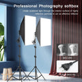 Professional Photography Softbox Lighting Soft Box with Tripod E27 Photographic Bulb Continuous Light System for Photo Studio