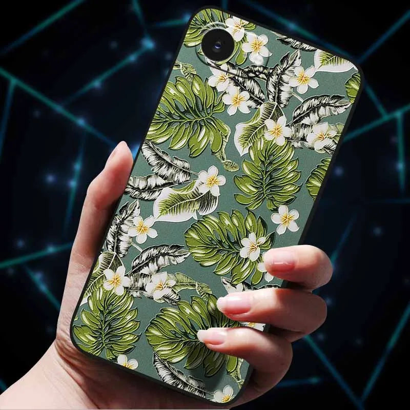 3D Flowers Emboss Fundas For iphone 16E Case iphone16 E Soft Silicone Phone Cases for iphone16 16 Back Cover Coque iphone16e Bag