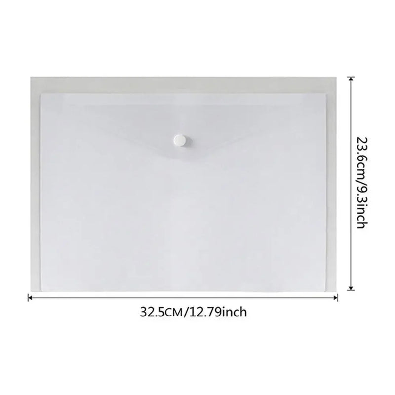 Wallet Envelope Bag A5/A4 Plastic Paper Storage Document Bags Transparent File Holder A5/A4 File Bag