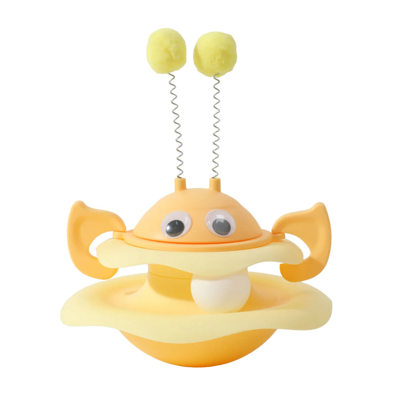 Popular Turntable Toys Cat Toys Little Bee Tumbler Cat Teasing Artifact Turntable