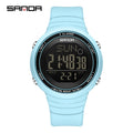 SANDA Digital Sport Watch for Men Military Electronic Waterproof Student LED Wristwatches Alarm Clock - Visuel 11 | SAMAG