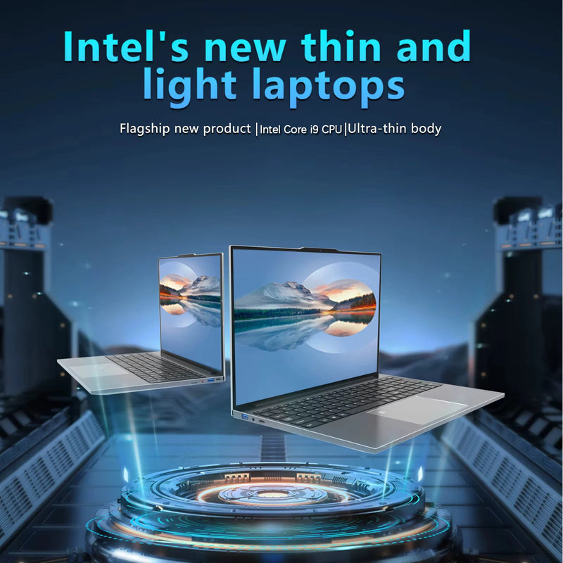 2026 intel Core i9-9900/i3-6100 15.6" Laptop 16GB RAM 1/2TB SSD Windows 11 Pro Fingerprint Unlock Office game Backlight Laptop