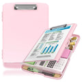 File Clipboard with Storage, HeavyDuty, High Capacity Plastic PaperClips with Pen Holder, EssentialSchool and Office Supplies