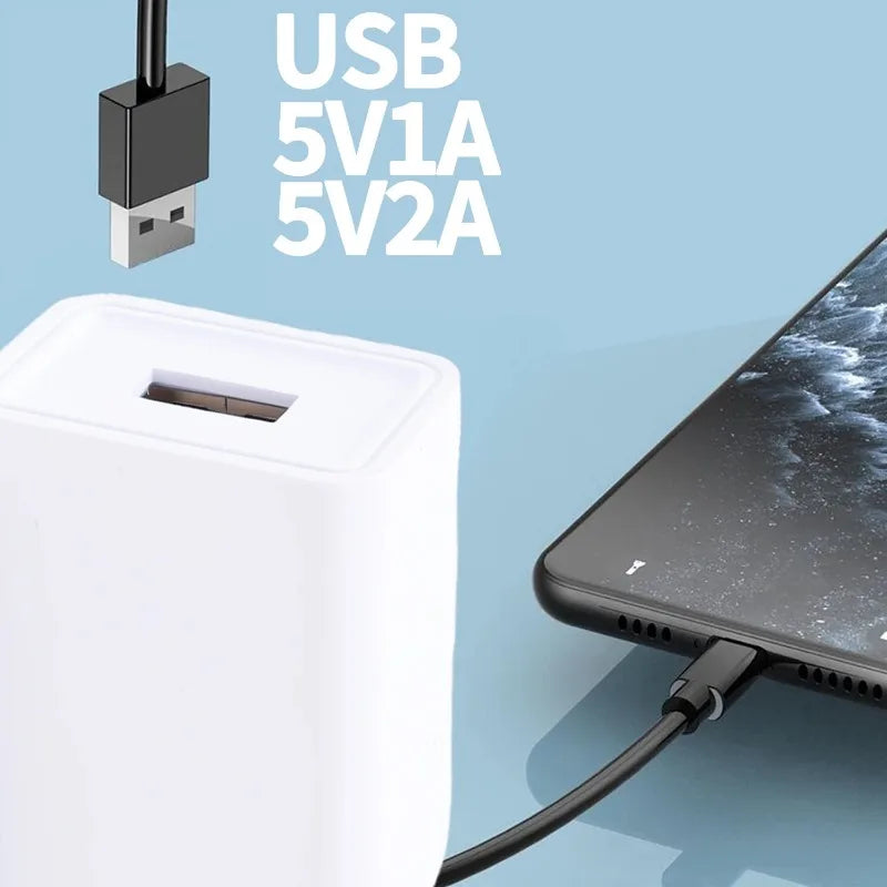 1-5Pcs Universal EU Plug Travel USB Wall Charger 5V2A 1A Power Adapter USB-A Phone Charging for Samsung IPhone IPad Xiaomi Huwei