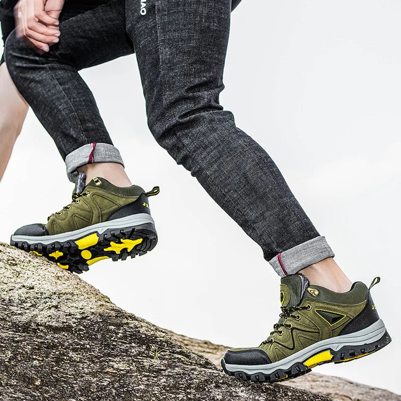 Men Hiking Shoes All-terrain Outdoor Sports Shoe Breathable Wear-resistant Mesh Non-slip Hiking Shoe Outdoor Man Cycling Shoes