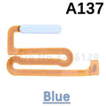 New For Samsung A13 A135 A136 A137 A03s A037 Home Button Fingerprint Sensor Flex With Power Key Button Flex Cable
