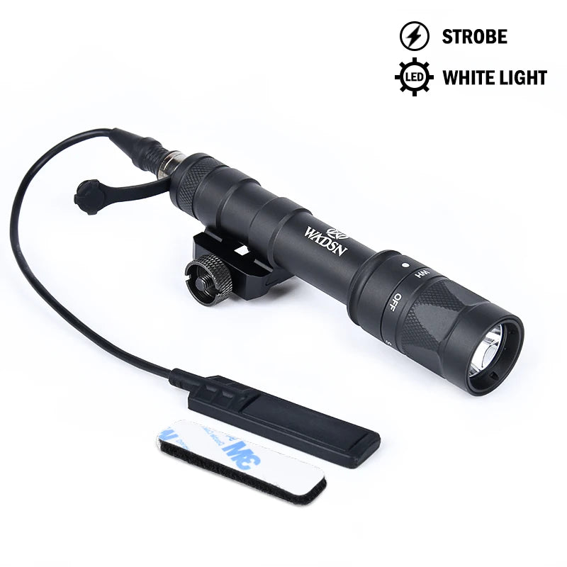 Strobe Flashlight Surefir SF M300 M300W Scout Light WADSN Tactical Torch M600 M600W LED White Lamp Hunting Camping Airsoft X300