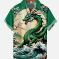 Men's Shirt Dragon Print Casual Daily Tops 3D Printing | SAMAG