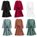Kimono Bathrobe Gown Female Robe Set Satin Sleepwear | SAMAG