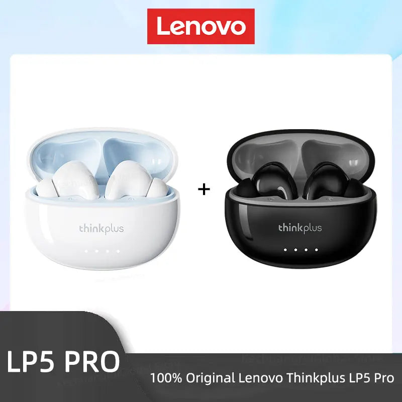 Lenovo LP5 PRO Wireless Bluetooth 5.4 Earphones TWS HiFi Sound Gaming Earbuds LP5Pro Sport Headset Long Standby with Mic 2025