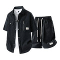 Men's Summer Casual Versatile Fashionable Cool Short - Sleeved Shirt And Set Trendy Business Outfit - View 2 | SAMAG
