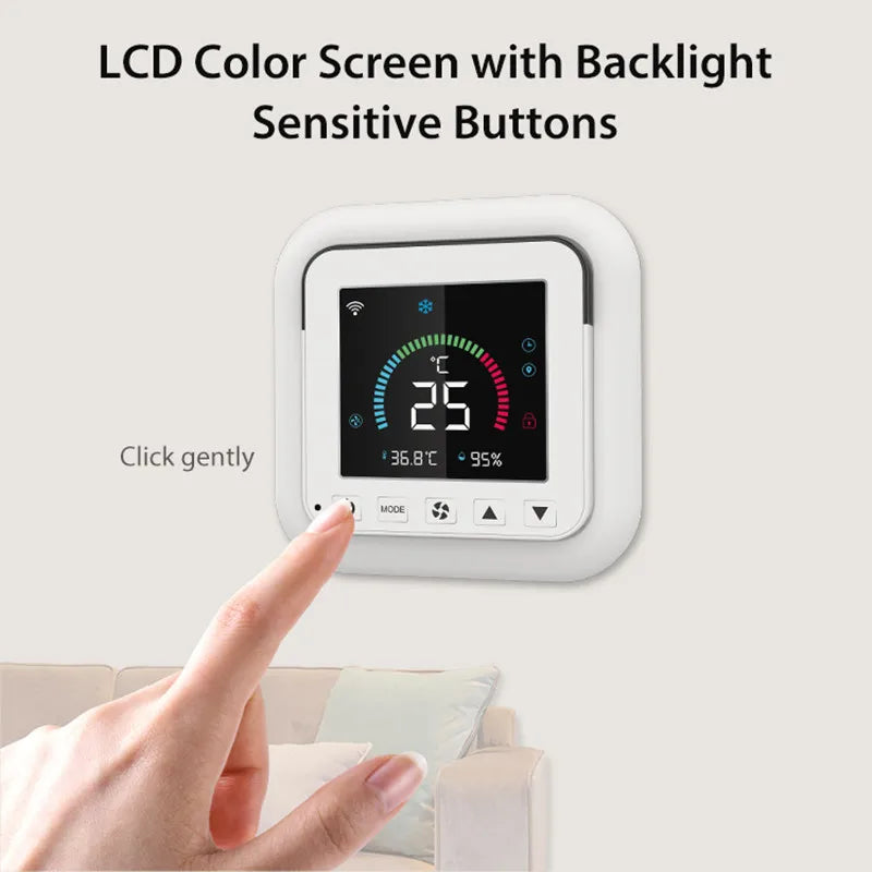 Tuya Smart WiFi IR Air Conditioner Thermostat AC Remote Controller Smart Life App with Temperature Sensor Via Alexa Google Home