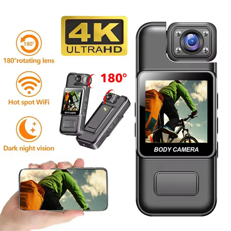  Digital Camera Wifi Ultra HD 4K Wifi Portable Video Recorder Police Infrared Night Vision Sports Camera  DV Riding Camcord