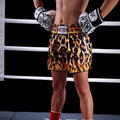 TopFight 2026 Large XXXL Leopard Pattern Boxing Shorts High Waist Muay Thai Pants for Men Women