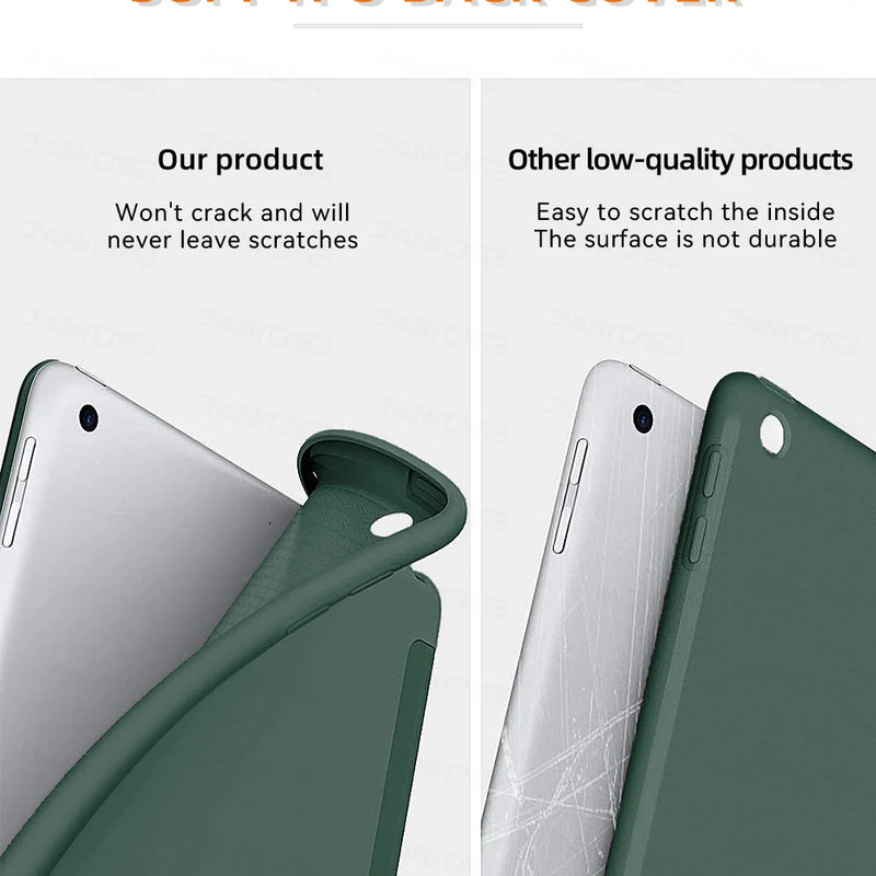 For iPad 10.2 Case 7/8/9th Generation Cover For 9.7 5/6th Air 2 Pro 11 1st/2nd/3rd/4th Air 4/5 10.9 Wake up from sleep funda