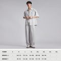 Fashion Men's Lyocell Linen 2-Piece Set Summer Turn-Down | SAMAG