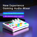 Audio Interface with DJ Mixer Live Sound Card Effects and Voice Changer BT Compatible Mixer For Live Streaming Singing مكسر
