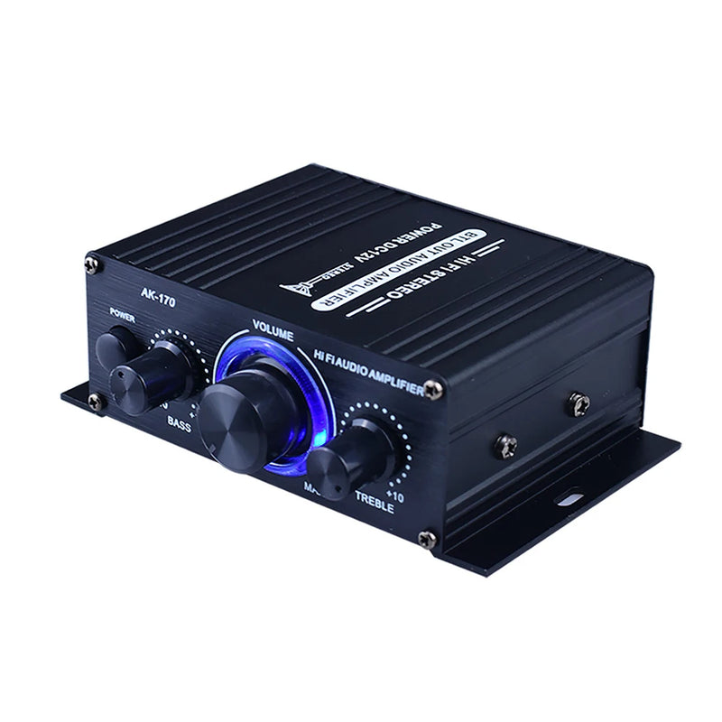 HiFi Mini Amplifier Class D 50Wx2 CS8673E Digital Amplifier With Digital Display Bluetooth-compatible 5.0 AUX TF Home Theater